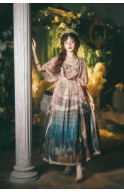 Faeries Daffodil Starry Night Chronicles Black Inner JSK and Print Outerlayer Set(Reservation/Full Payment Without Shipping)